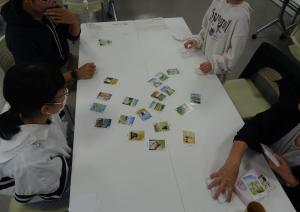 もとみやかるたで遊んでいる参加者