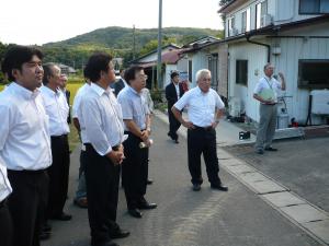 住宅除染の視察